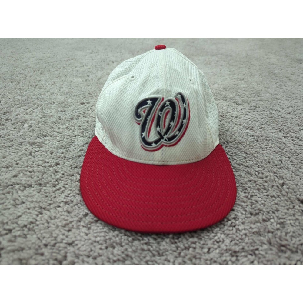 Washington Nationals Cap Mens 7 1/2 MLB New Era USA-made Official On Field Cap